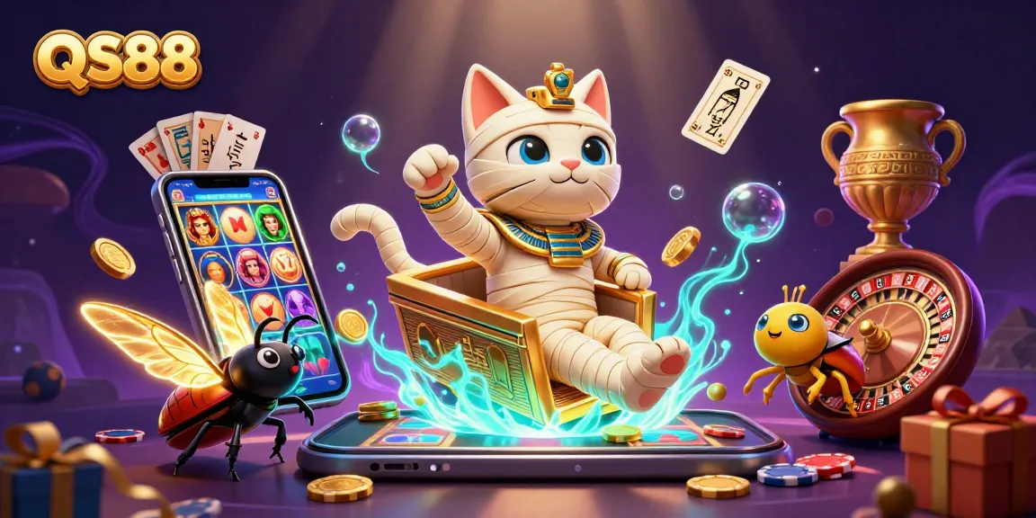 Experience thrilling gameplay at QS88 with dynamic slot elements and vibrant casino atmosphere.