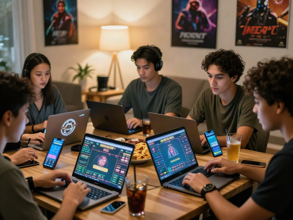 Engaging group enjoying 토토사이트 검증 먹튀스팟 betting session in cozy atmosphere.