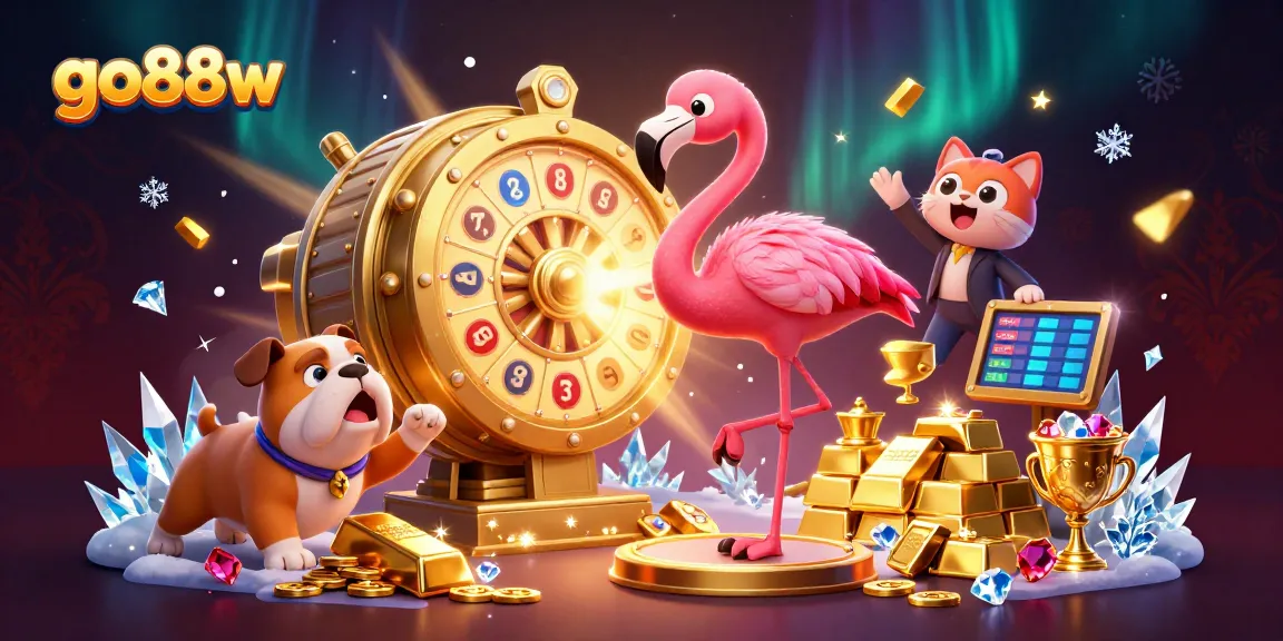 Engage in excitement at go88w with a vibrant casino game featuring dynamic characters and gold treasures.