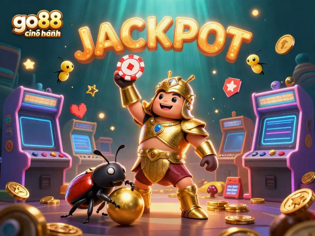 Experience the excitement of go88 chính hãng with vibrant characters and casino-themed elements