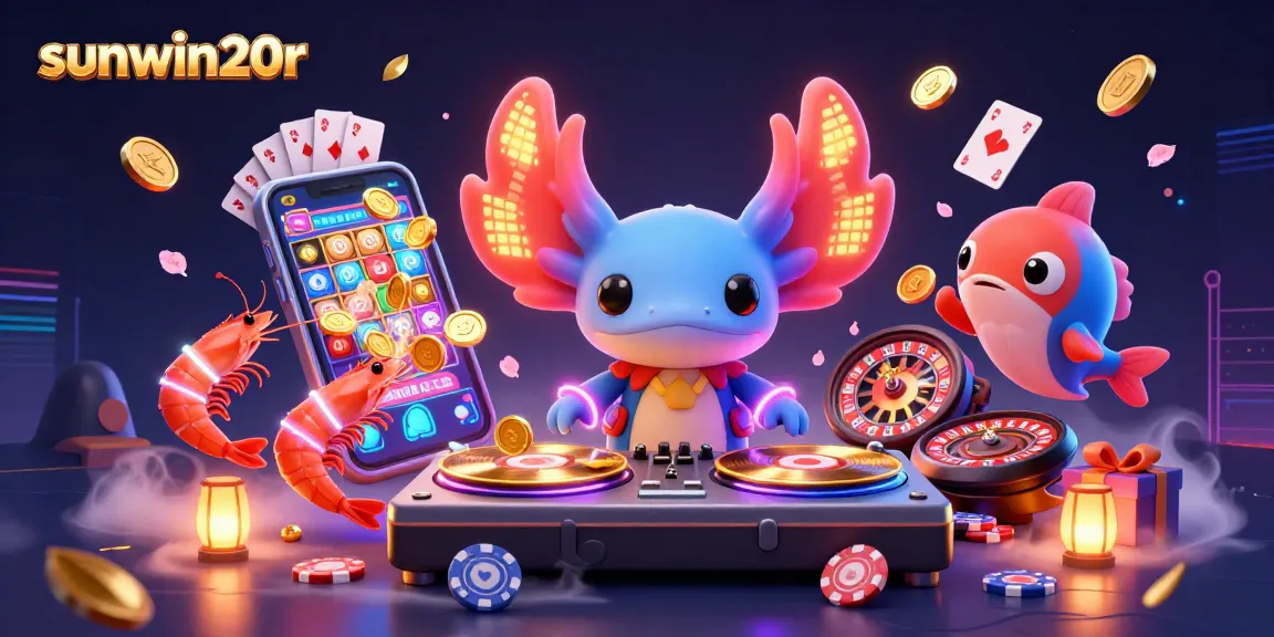 Experience vibrant gaming moments with sunwin20r in a dynamic underwater casino scene.