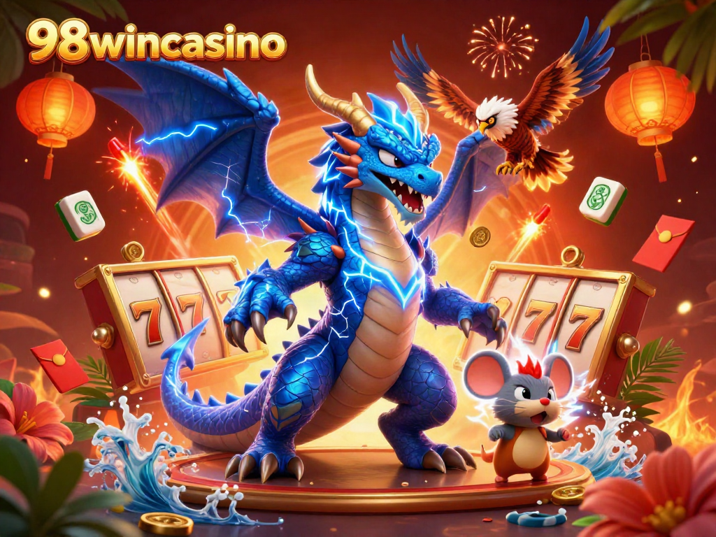 Experience thrilling gameplay at 98wincasino with dynamic slot reels, immersive characters, and vibrant visuals.